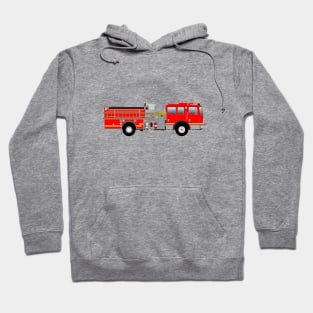 Red Fire Engine (with yellow stripe) Hoodie